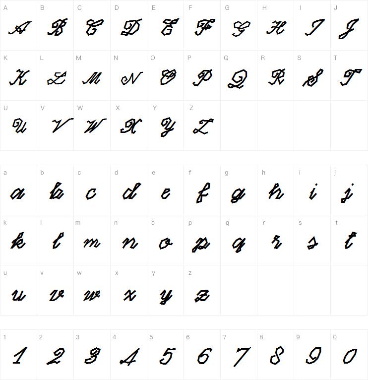 beautiful computer字体