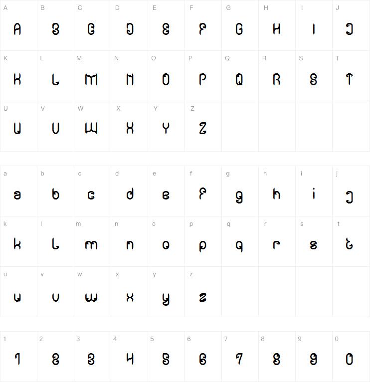 bebek & angsa字体