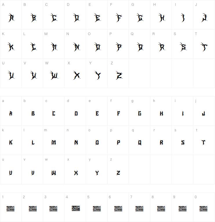 murder brack字体