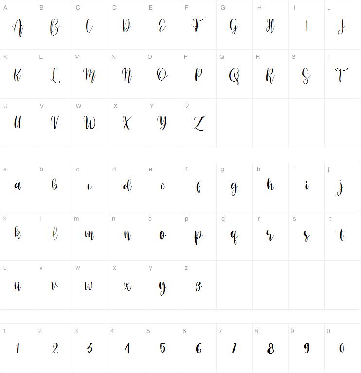 brownies script字体