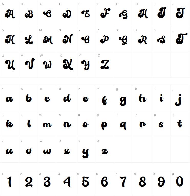 monthstage字体
