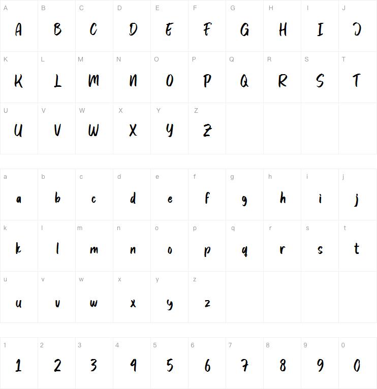 sinare bintang字体