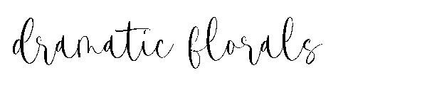 dramatic florals字体