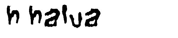 h halua字体