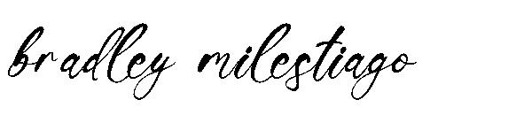 bradley milestiago字体