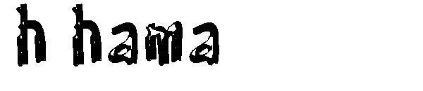 h hama字体