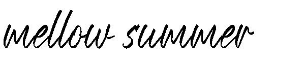 Mellow summer字体