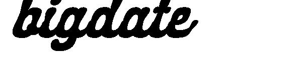 bigdate字体