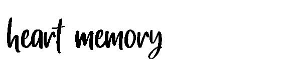 heart memory字体