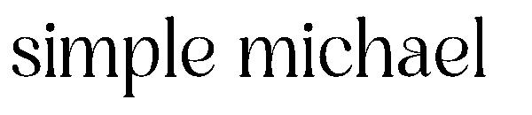 simple michael字体