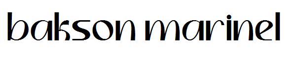 bakson marinel字体
