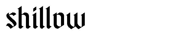 shillow字体