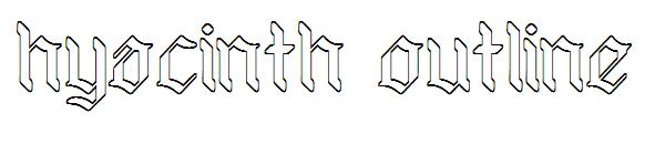hyacinth outline字体