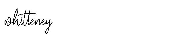 whitteney字体