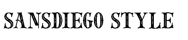 sansdiego style字体