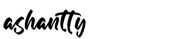 ashantty字体