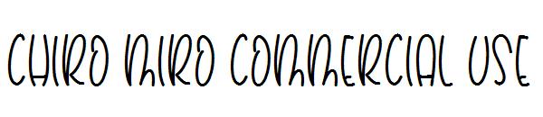 chiro miro commercial use字体