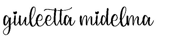 giuleetta midelma字体