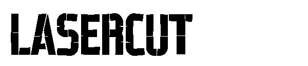 lasercut字体