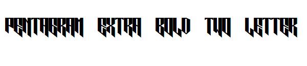 pentagram extra bold two letter字体