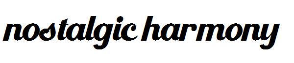nostalgic harmony字体