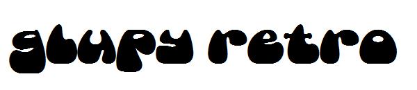 glupy retro字体