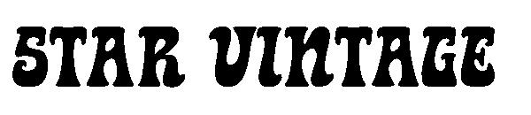 star vintage字体