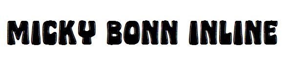 micky bonn inline字体