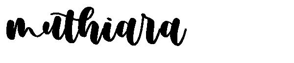 muthiara字体