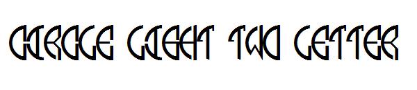circle light two letter字体