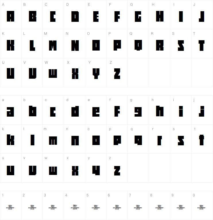 Square technocrat字体