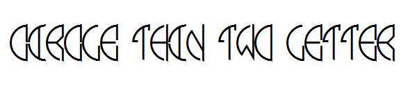 circle thin two letter字体