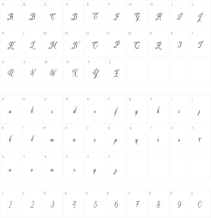 Smoothline script字体