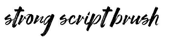 strong script brush字体