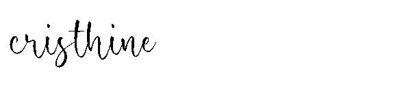 cristhine字体
