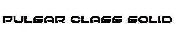pulsar class solid字体