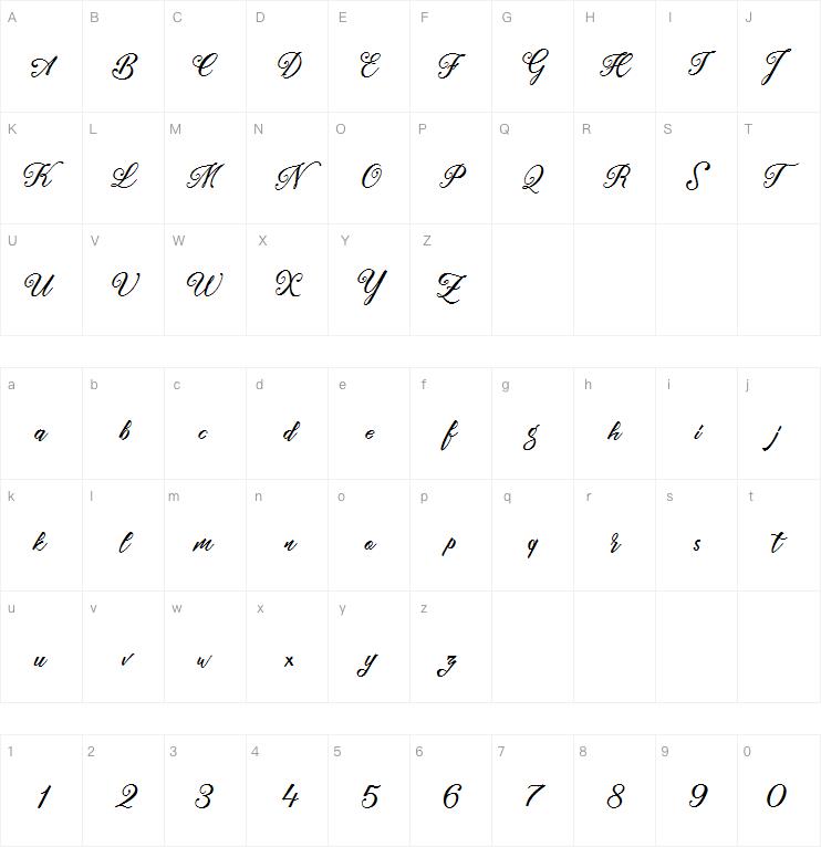 zailla script字体