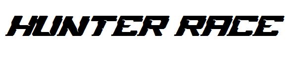 hunter race字体
