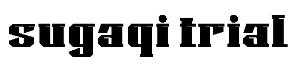Sugaqi trial字体