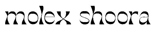molex shoora字体