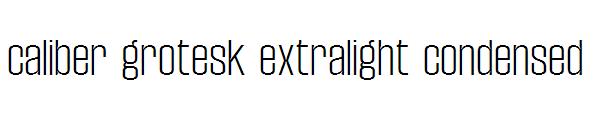 caliber grotesk extralight condensed字体