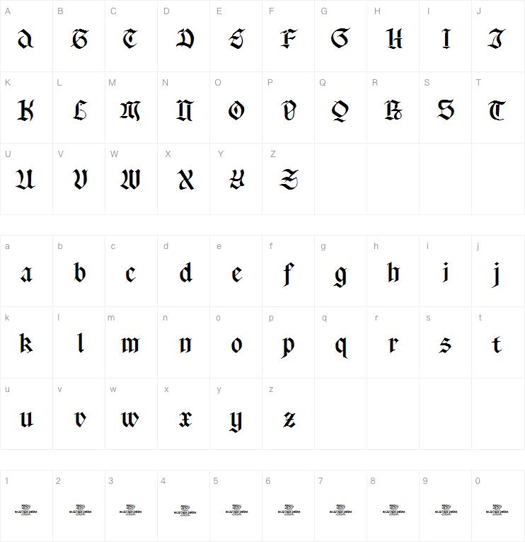Tabor sinfonia字体
