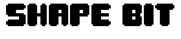 Shape bit字体