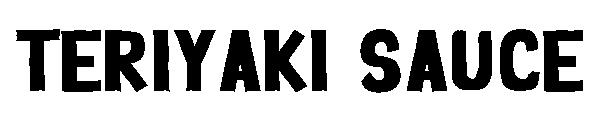 Teriyaki sauce字体
