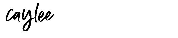 caylee字体