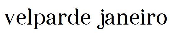 velparde janeiro字体