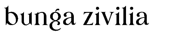 bunga zivilia字体