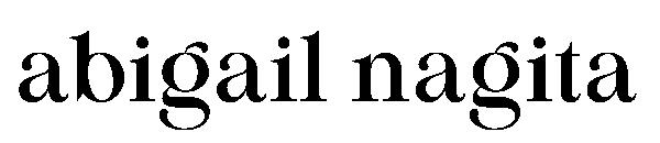 abigail nagita字体