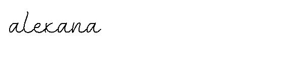 alexana字体