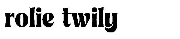 rolie twily字体